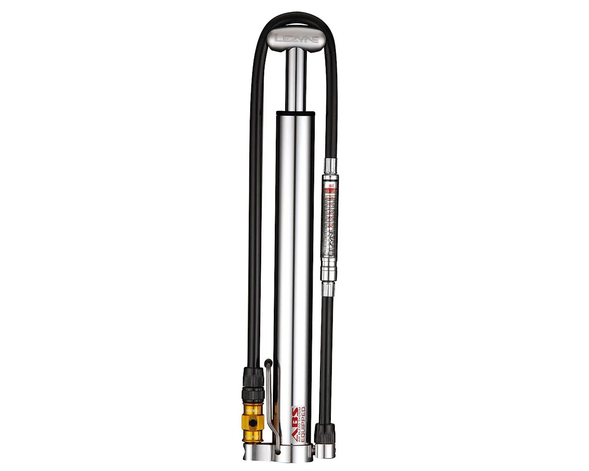 Lezyne Micro Floor Drive HVDG Frame Pump (Silver) (High Volume w/Digital Gauge)